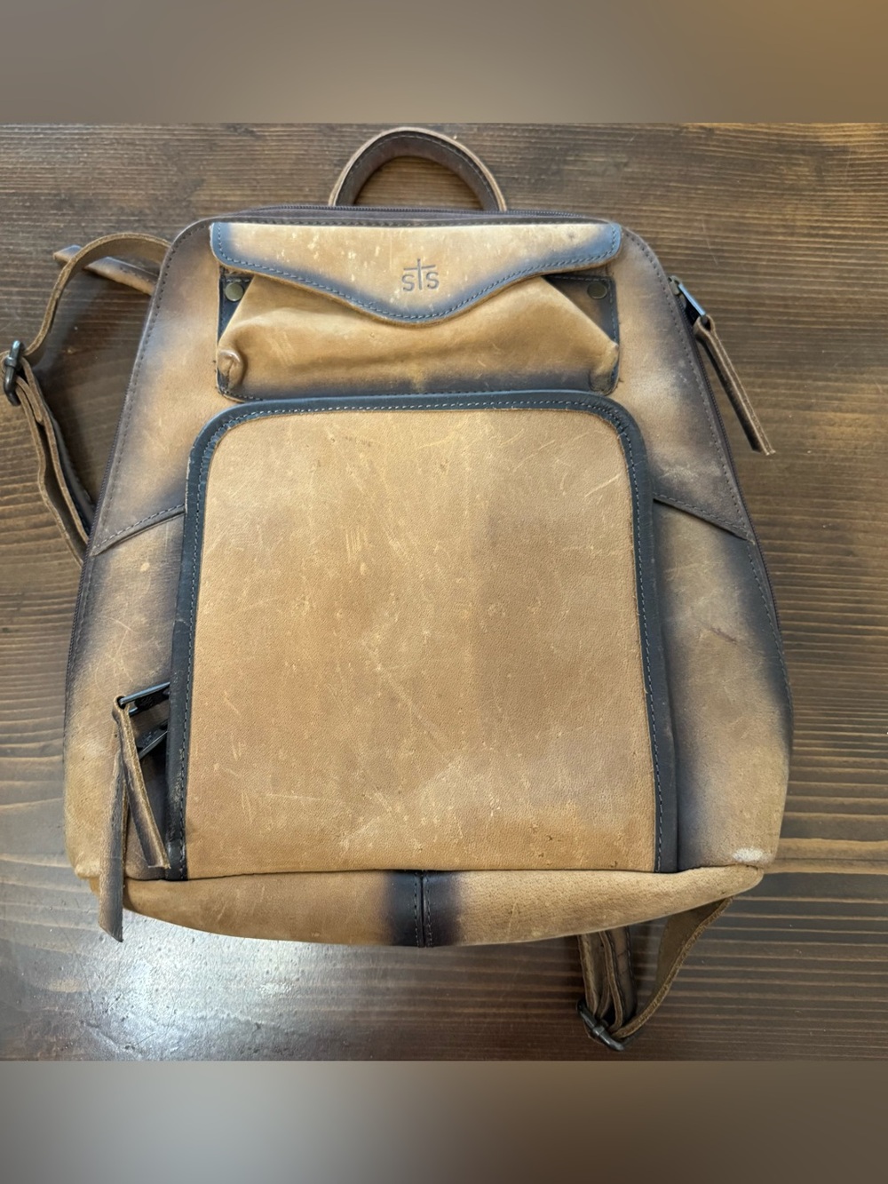 STS ranchwear leather backpack